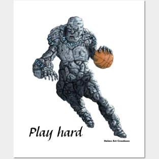 Stone Golem Basketball Player Posters and Art